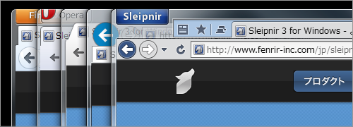 Sleipnir 4 for Windows ツールバー領域